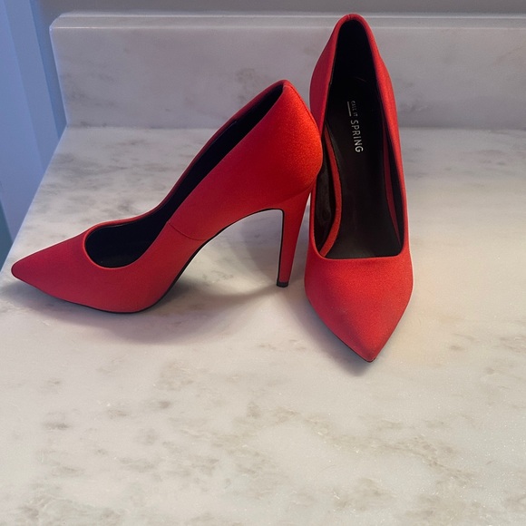 Call It Spring Bold Red Heels - Picture 2 of 8